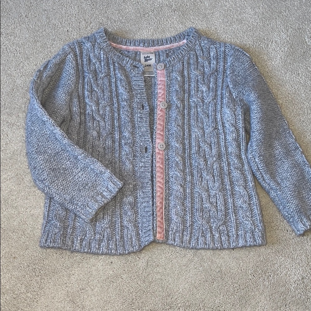 Grey button down cardigan
